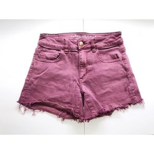 American eagle Maroon shorts